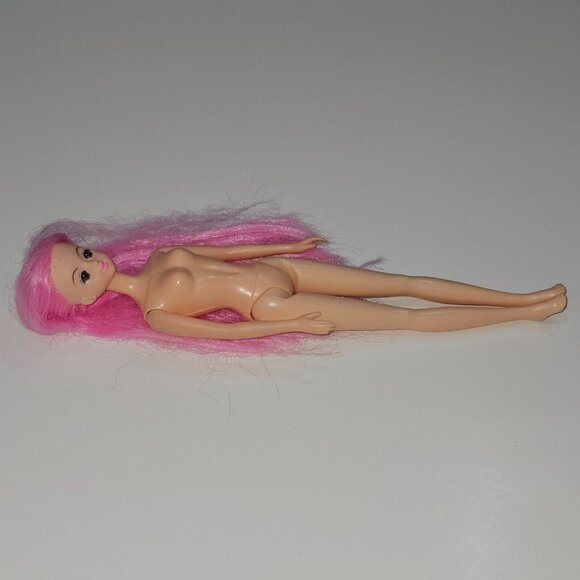 Mimi World Fashion Doll Nude Pink Hair Stars on Face 2012 - Picture 9 of 10